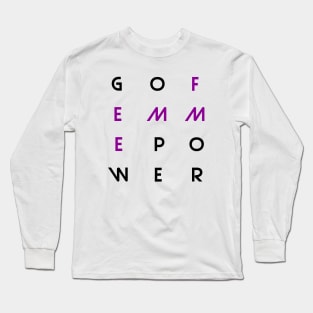 Team Rainbow Feminist Go femme power Long Sleeve T-Shirt